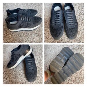 Zara Animal Print Black Women's Sneakers